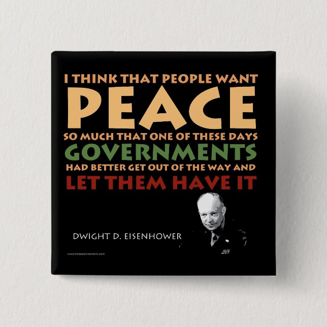 Eisenhower-Knopf Button (Vorderseite)