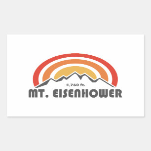 Eisenhower New Hampshire Rechteckiger Aufkleber