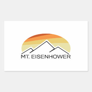 Eisenhower New Hampshire Retro Rechteckiger Aufkleber