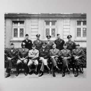 Eisenhower, Patton, Bradley, et. al. Poster