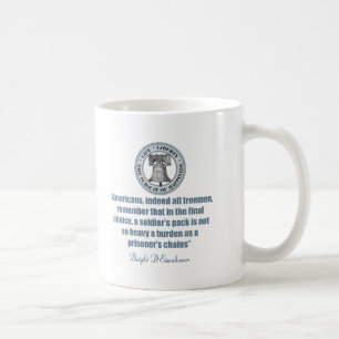 Eisenhower-Zitat - der Soldat Kaffeetasse