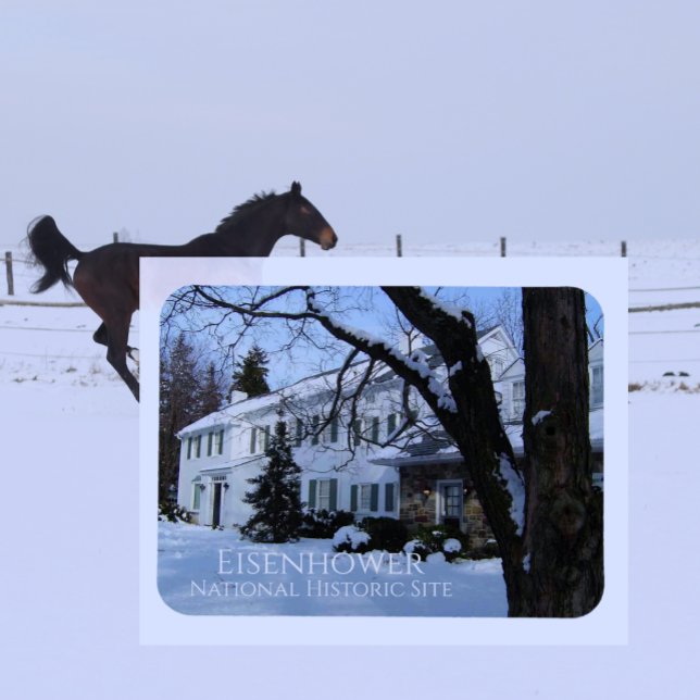 Eisenhower Zuhause, Winter, Gettysburg, PA Magnet (Von Creator hochgeladen)