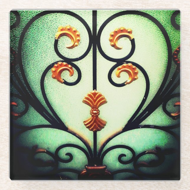 Eisenkraut Glasuntersetzer (Vorderseite)