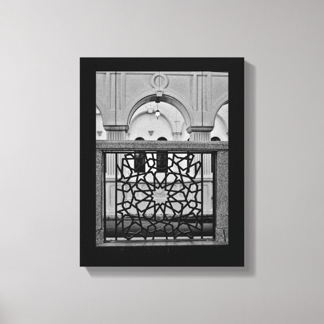 Eisenkunst und Moschee Leinwanddruck (Vorderseite)