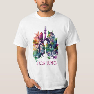 Eisenlungenkunst – Künstlerische Lungenillustratio T-Shirt