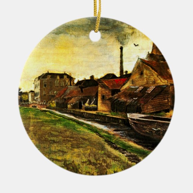 Eisenmühle von Vincent van Gogh in Den Haag Keramik Ornament (Vorne)
