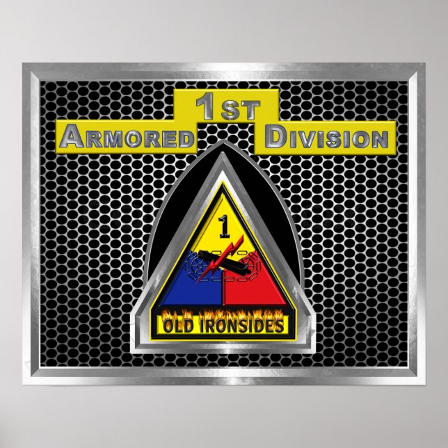 "Eisensoldaten" 1ste gepanzerte Abteilung Poster (Vorne)