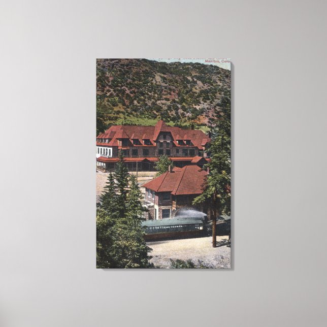 Eisensprings Cog Road Station & Hotel Leinwanddruck (Vorderseite)