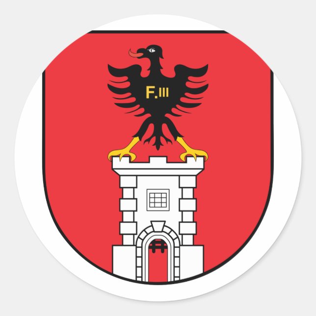 eisenstadt, Österreich Runder Aufkleber (Vorderseite)