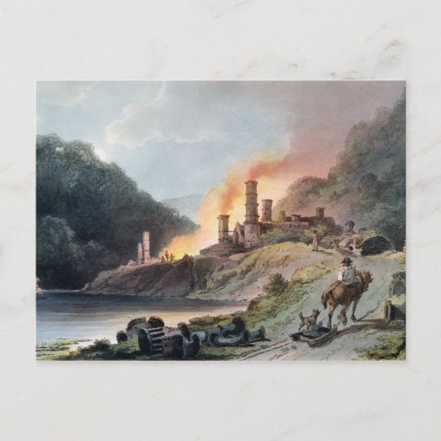 Eisenwerk, Coalbrookdale Postkarte (Vorderseite)