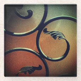 Eiserne Blätter Glasuntersetzer