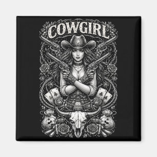 Eiserne Cowgirl Magnet