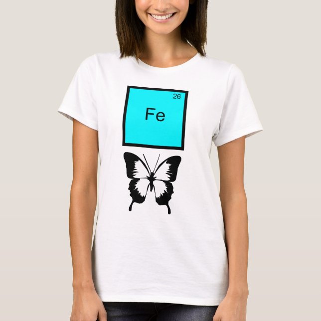 Eiserne Schmetterlingsteil Puff T - Shirt (Vorderseite)