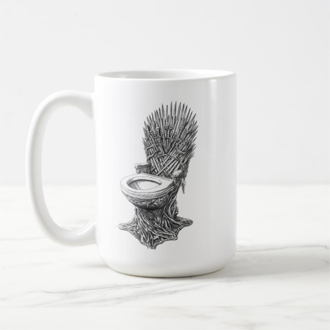 Eiserner Thron Toilette – Lustiges Game of Thrones Kaffeetasse (Links)