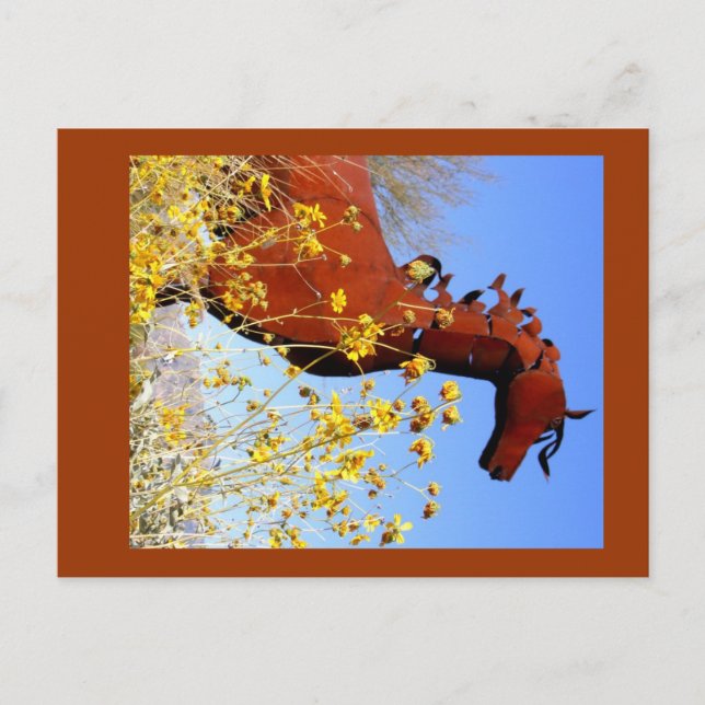 "Eisernes Pferd" Postkarte (Vorderseite)