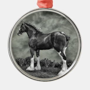 Eisernes Pferd Steele Ornament Aus Metall