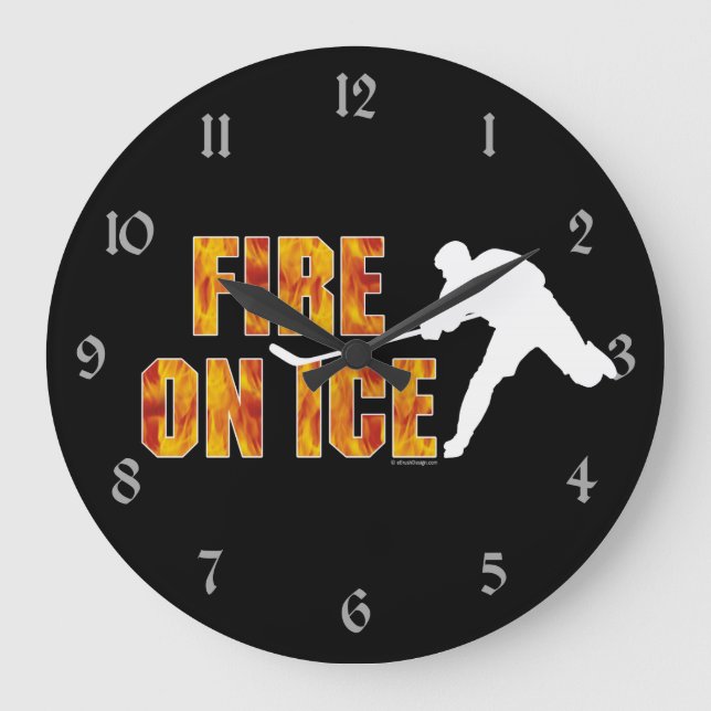Eisfeuer Große Wanduhr (Vorderseite)