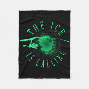 Eisfischen - Das Eis ruft - Eisfischer  Fleecedecke