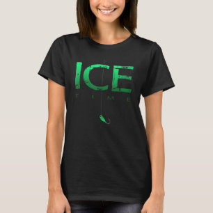 Eisfischen Eiszeit mit Ice Jig Ice Fisherman T-Shirt