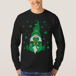 Eisfischen Gnomie Niedliche Schneeflocke Wintergen T-Shirt