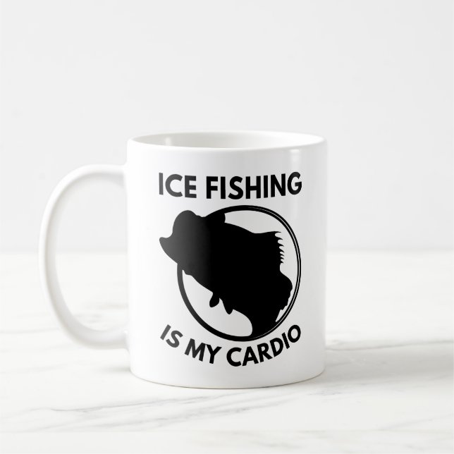 Eisfischen ist mein Cardio Kaffeetasse (Links)
