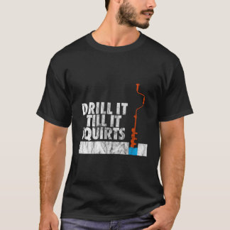 Eisfischen treiben, bis es Auger drückt T-Shirt