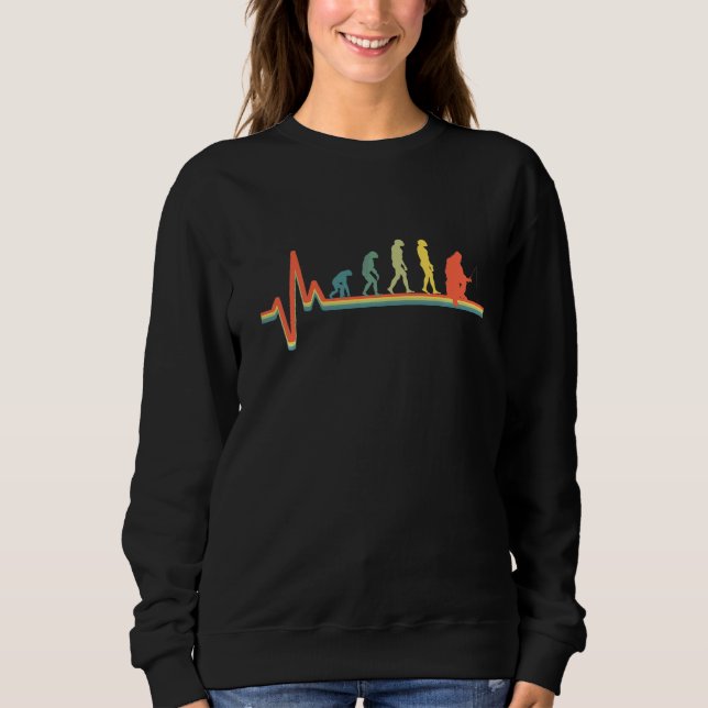 Eisfischerei Evolution Eisfischerei Sweatshirt (Vorderseite)