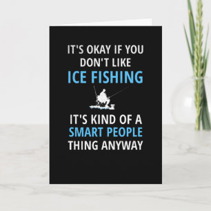 Eisfischgeschenk Ice Fisherman Ice Fishing Lover Karte
