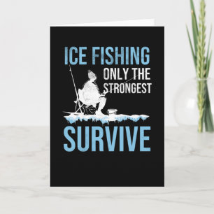 Eisfischgeschenk Ice Fisherman Ice Fishing Lover Karte