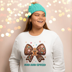 Eisgekühlter und gewürzter Ingwerbrot-Coquette-Bog Sweatshirt
