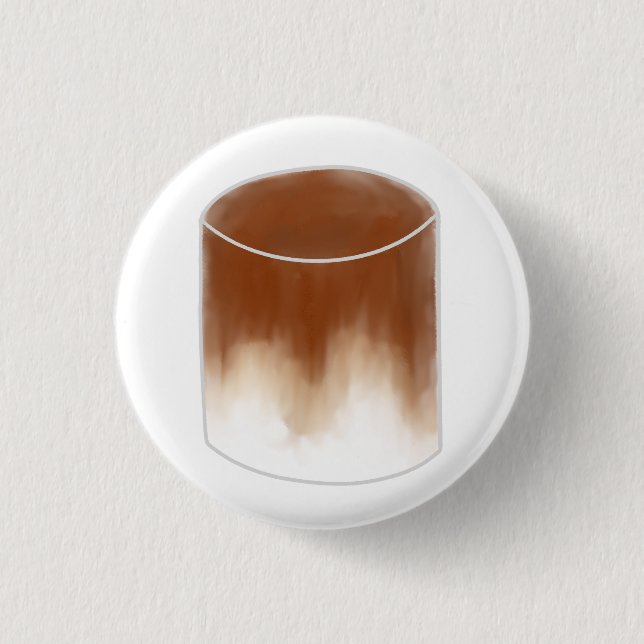Eisgeschenk aus Dalgona Whipped Coffee Button (Vorderseite)
