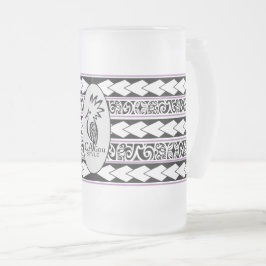 Eisglastasse. Tribal Ethnic Mattglas Bierglas