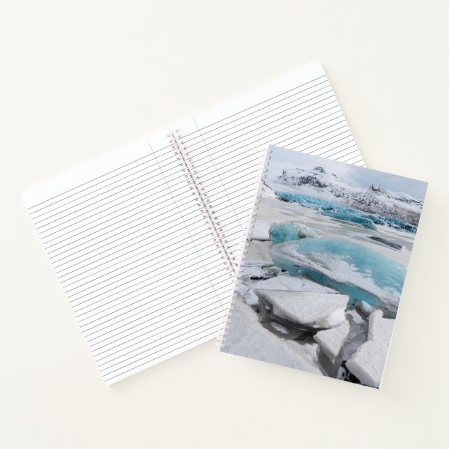 Eisglaziale Formationen im Winter Notizbuch (Innenseite)