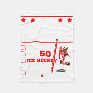 Eishockey 50. Vollkommene Geburtstagsfeier Spieler Fleecedecke