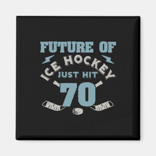 Eishockey 70. Geburtstag Future Player Puck Sports Magnet
