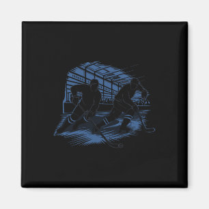 Eishockey-Action-Silhouette-Grafik _1 Magnet