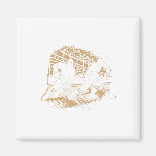 Eishockey-Action-Silhouette-Grafik (1) Magnet
