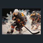 Eishockey Action Sport Malerei Abstrakt Art Deco Poster<br><div class="desc">Eishockey Action Sport Malerei Abstrakte Art Decor. Eine phantastische Malerei,  die den Geist der Herausforderung und des Perfektionismus hervorhebt.</div>