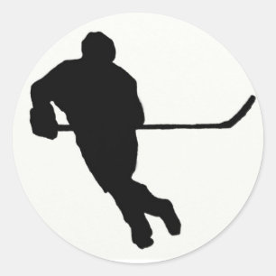 Eishockey-Aufkleber Runder Aufkleber