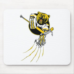 Eishockey-Bär-Grizzly-Torhüter-Bestien-Design Mousepad