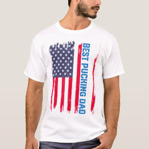 Eishockey Bester Pucking Vater Usa Amerikanische F T-Shirt