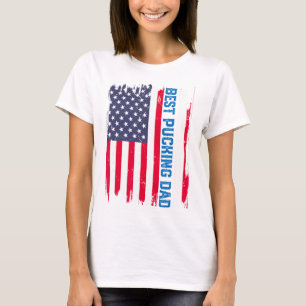 Eishockey Bester Pucking Vater Usa Amerikanische F T-Shirt