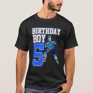 Eishockey Boy 5th Birthday Sport Player Coach Gr T-Shirt