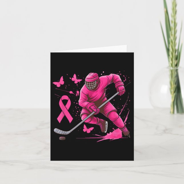 Eishockey Breast Cancer Awareness Player Pink Spl Karte (Vorderseite)