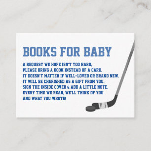 Eishockey-Bücher für Baby-Karte Begleitkarte