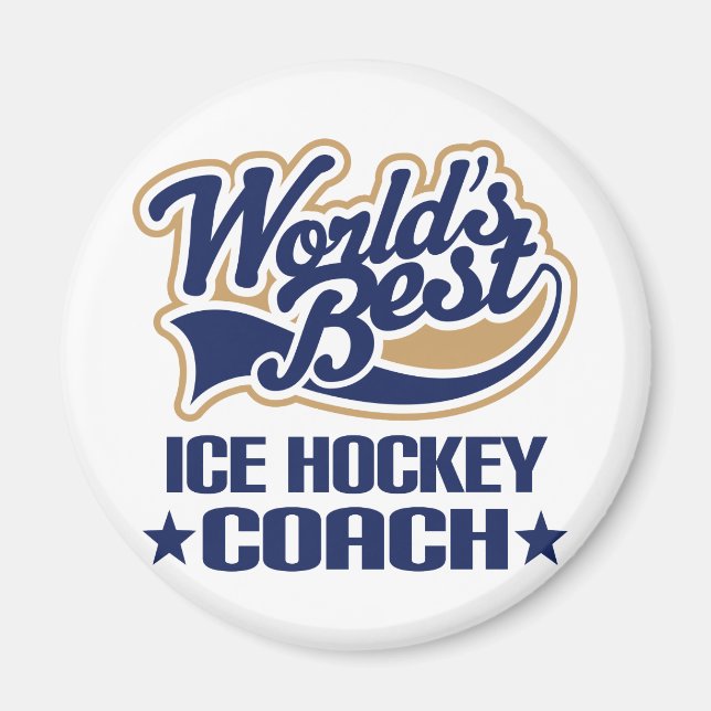 Eishockey-Coach-Geschenk Magnet (Vorne)