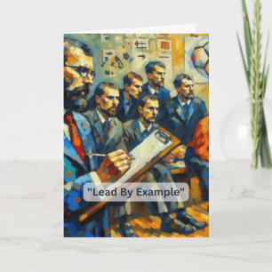 Eishockey-Coach "Lead by Example" Karte