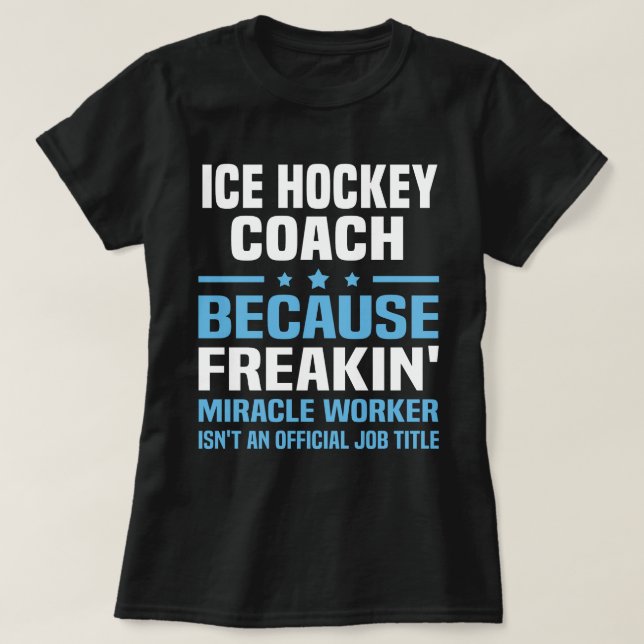 Eishockey-Coach T-Shirt (Design vorne)