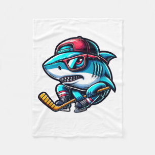 Eishockey Cool Shark Skating Style Power  Fleecedecke