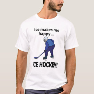 Eishockey-Eis macht mich glücklich Eishockey T-Shirt